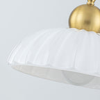 Modern Glass Pendant Lighting Ribbed Dome Shade Kitchen Island Light - product image 3 | Zenvolit