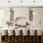 Mini Pendant Light Flared Corn Textured Clear Glass Adjustable Twisted - product image 13 | Zenvolit