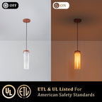 Modern Pendant Light Gradient Cylinder Glass Shade Kitchen Island - product image 7 | Zenvolit