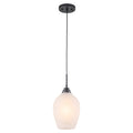 Modern Bowl Black Pendant Light Cloud Glass Shade for Kitchen Island - product image 10 | Zenvolit