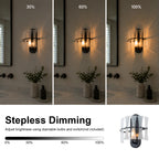 Modern Frosted Glass Wall Sconce Wall Light Bow-Inspired Glass Panels - product image 7 | Zenvolit