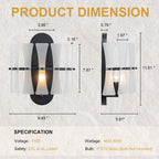 Modern Frosted Glass Wall Sconce Wall Light Bow-Inspired Glass Panels - product image 9 | Zenvolit