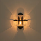 Modern Frosted Glass Wall Sconce Wall Light Bow-Inspired Glass Panels - product image 14 | Zenvolit