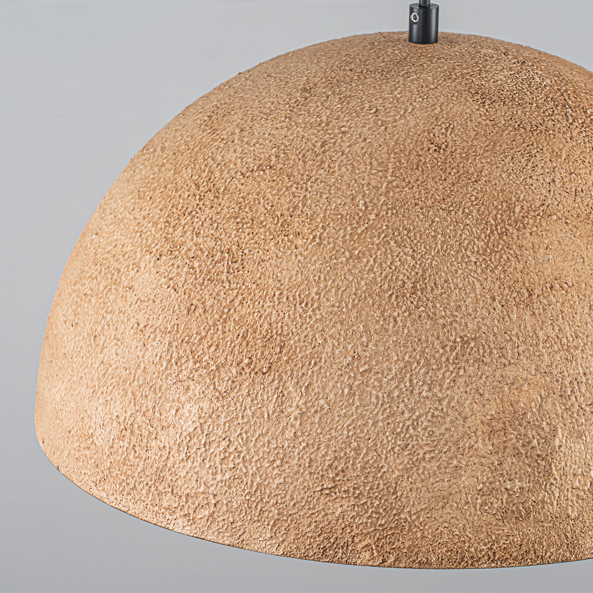 Dome Pendant Light Metal Rough Textured Earth‑toned Sand Finish - product image 11 | Zenvolit