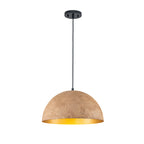 Dome Pendant Light Metal Rough Textured Earth‑toned Sand Finish - product image 14 | Zenvolit
