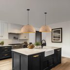 Dome Pendant Light Metal Rough Textured Earth‑toned Sand Finish - product image 3 | Zenvolit