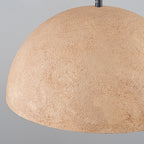Dome Pendant Light Metal Rough Textured Earth‑toned Sand Finish - product image 10 | Zenvolit