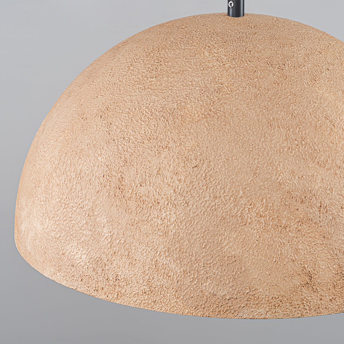 Dome Pendant Light Metal Rough Textured Earth‑toned Sand Finish - product image 10 | Zenvolit