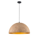 Dome Pendant Light Metal Rough Textured Earth‑toned Sand Finish - product image 13 | Zenvolit