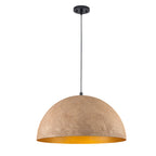 Dome Pendant Light Metal Rough Textured Earth‑toned Sand Finish - product image 13 | Zenvolit