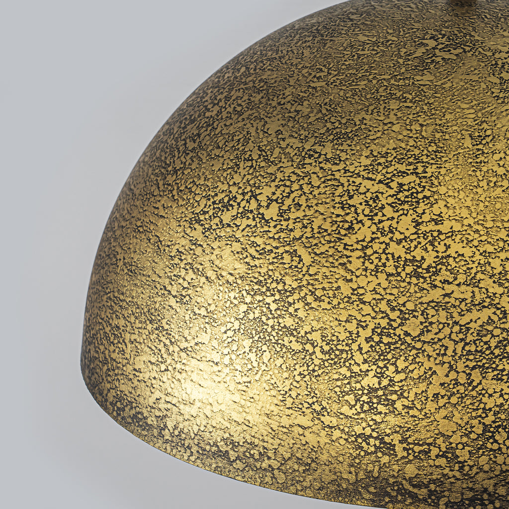 15.75 inch Dome Pendant Light Brown Textured Metal Shade Industrial Farmhouse - product image 5 | Zenvolit