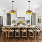 15.75 inch Dome Pendant Light Brown Textured Metal Shade Industrial Farmhouse - product image 16 | Zenvolit