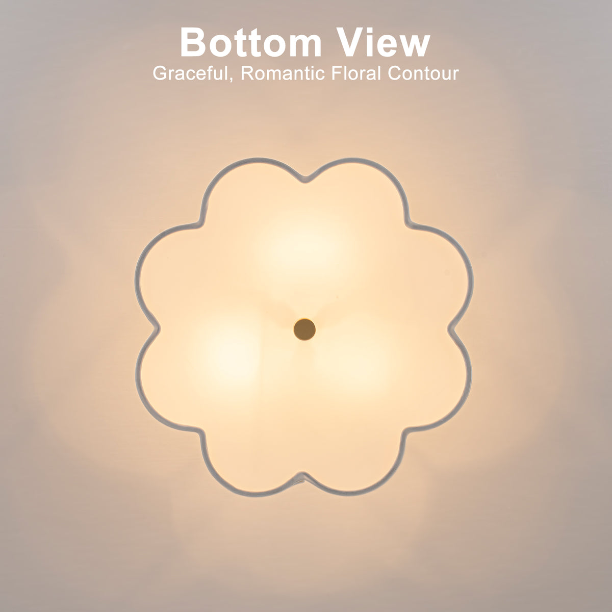 3-Light Gold Semi-Flush Mount Ceiling Light White Linen Shade Hallway - product image 7 | Zenvolit