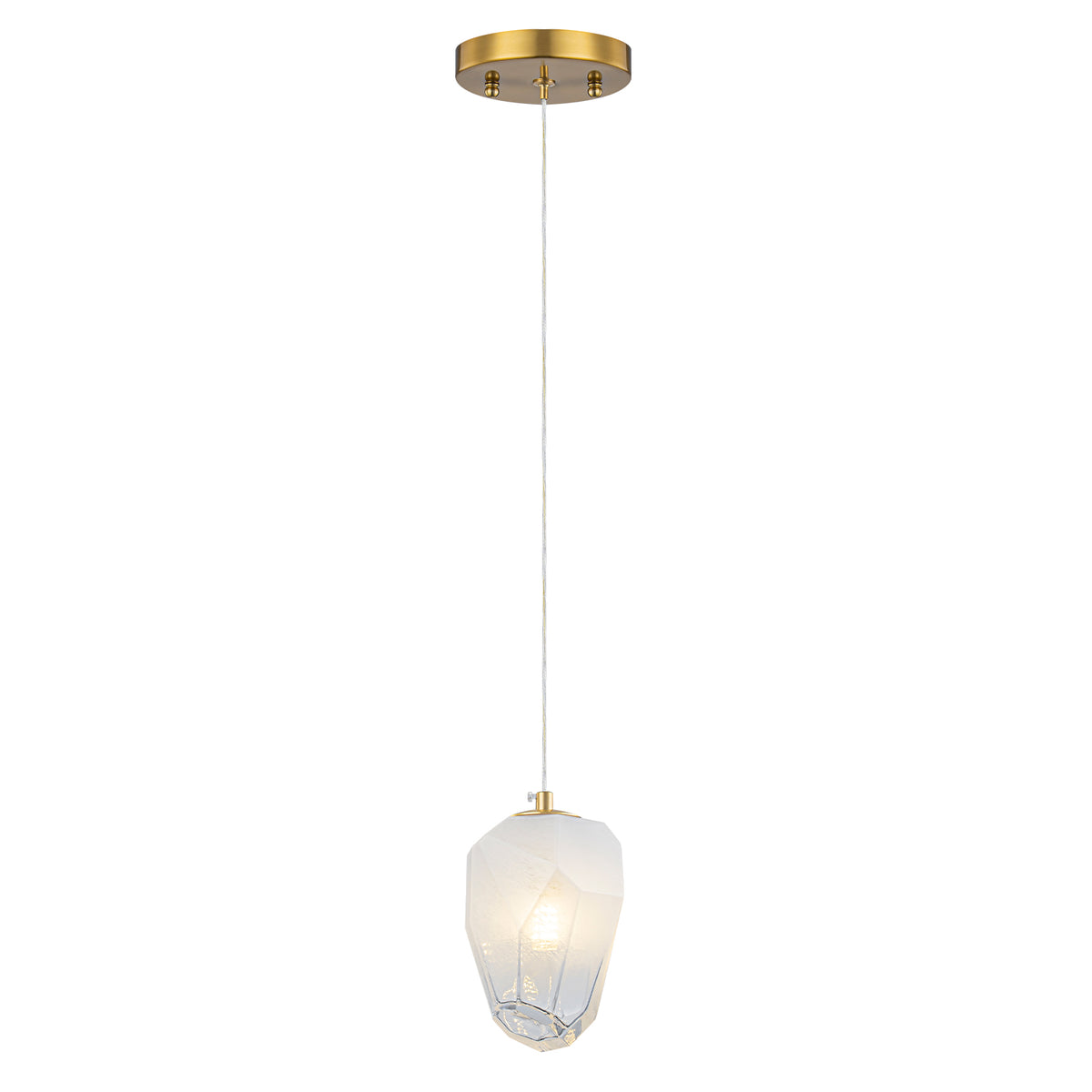 Modern Gold Island Pendant Light White Glass Shade Kitchen Island - product image 1 | Zenvolit