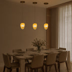 Modern Gold Island Pendant Light White Glass Shade Kitchen Island - product image 9 | Zenvolit