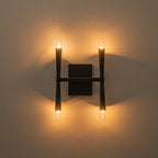 4-Light Modern Matte Black Iron Wall Sconce Metal Vanity Light - product image 11 | Zenvolit