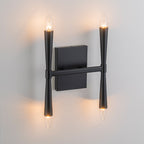 4-Light Modern Matte Black Iron Wall Sconce Metal Vanity Light - product image 12 | Zenvolit