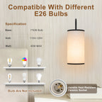 1-Light Farmhouse Matte Black Wall Sconce with Beige Linen Shade - product image 14 | Zenvolit
